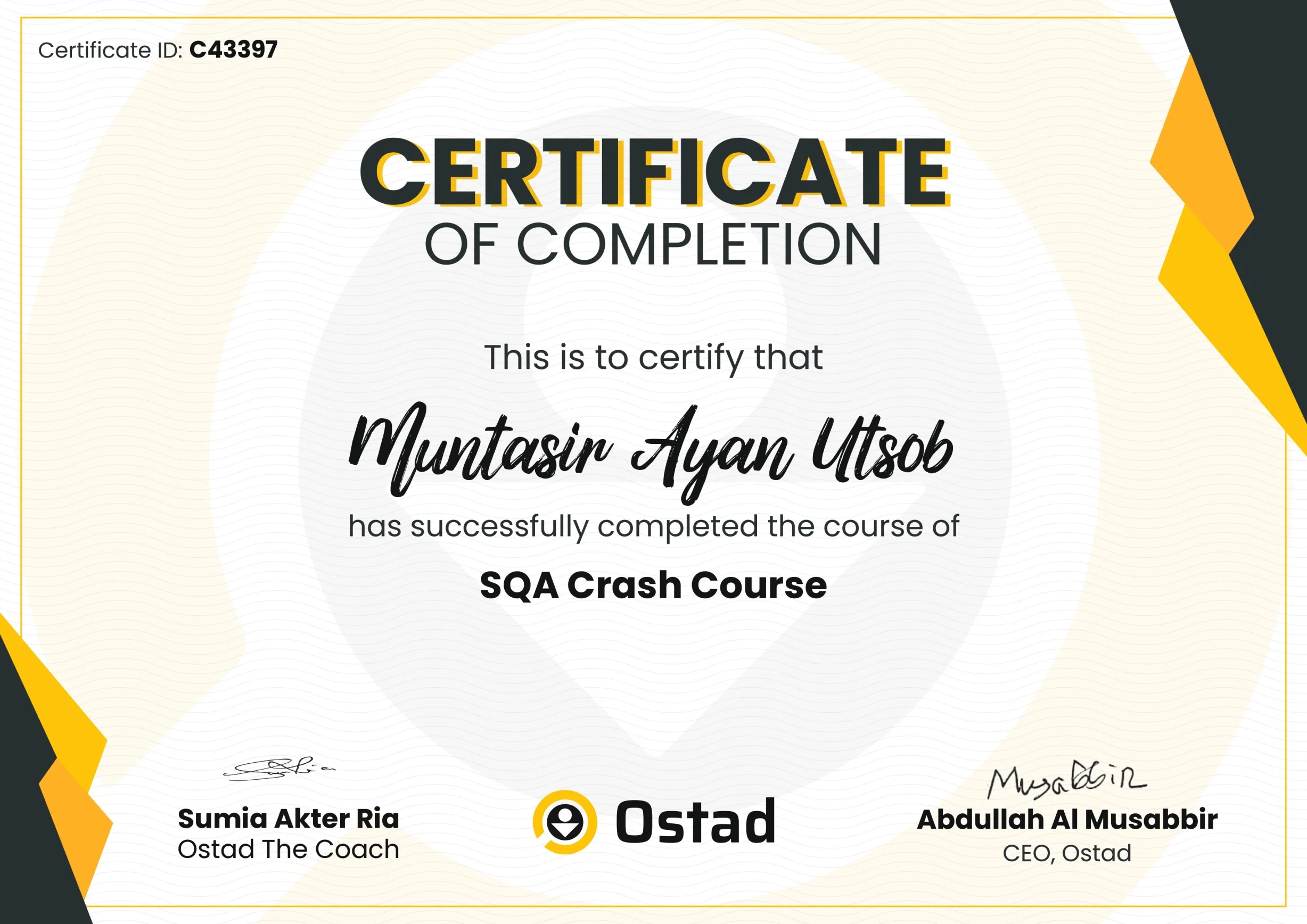 SQA Crash Course